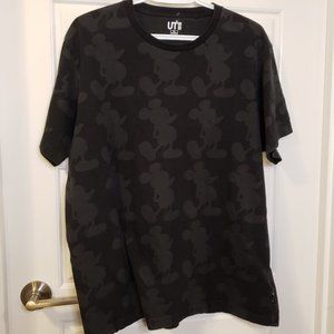 UT Andy Warhol Men's Black Silhouette Mickey Mouse Crew Neck T-Shirt - Size: XL